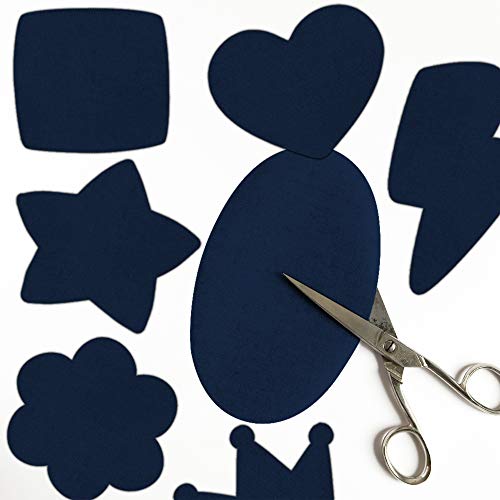 Rodilleras para chándal | Parches termoadhesivos para reparar ropa deportiva. 6 Coderas o rodilleras de 13,9 x 9,3 cms. Color: Azul marino