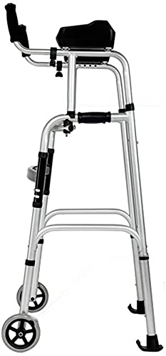 Rollator Walker, 4 ruedas Médico Rolling Walker Upwalker Movilidad Ancianos Adultos Altos Personas Pro Rolling Walker S, Altura ajustable de trabajo pesado Aluminio, Casa al aire libre para exteriores