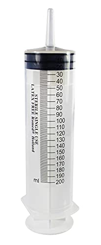 Romed 3-teilige Heridas Jeringuilla para Lavado Vesical con Luer-Ansatz 200 ML, 1 Pieza