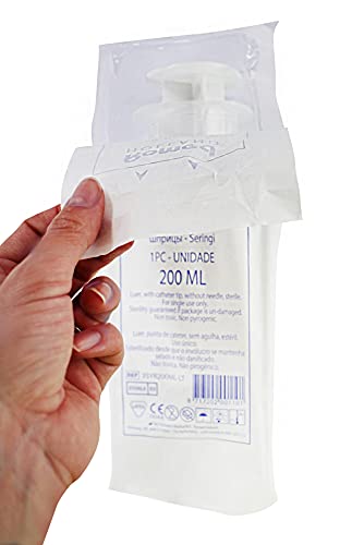 Romed 3-teilige Heridas Jeringuilla para Lavado Vesical con Luer-Ansatz 200 ML, 1 Pieza