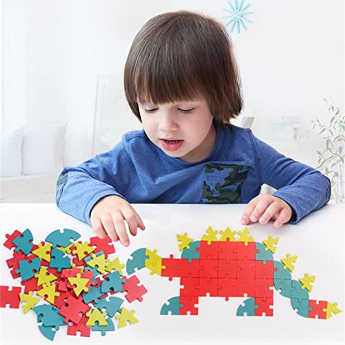 Rompecabezas de formas, juguetes de terapia ocupacional, rompecabezas de animales, rompecabezas de madera, juego de rompecabezas y juguete de inteligencia con 40 piezas de colores vivos y materiales e