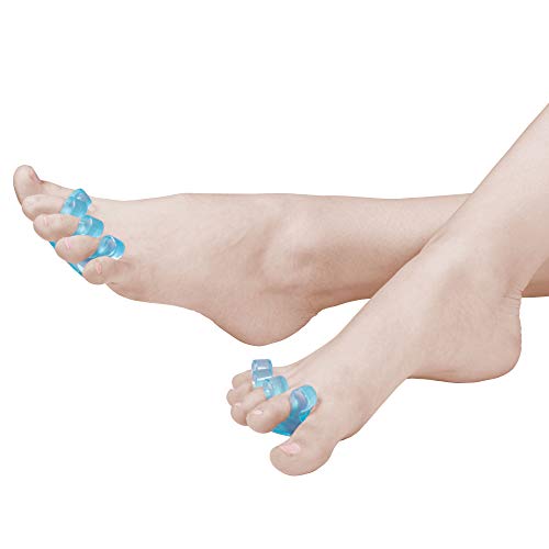 Rubberneck Separadores de dedos de pies para Pedicura Set de 4 piezas - Camillas dedo de gel suave para pintar con esmalte de uñas