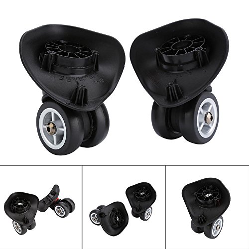 Ruedas Universal de Repuesto de Maleta de Equipaje de PVC Accesorio de Maleta de Viaje (W042 S) 2 piezas