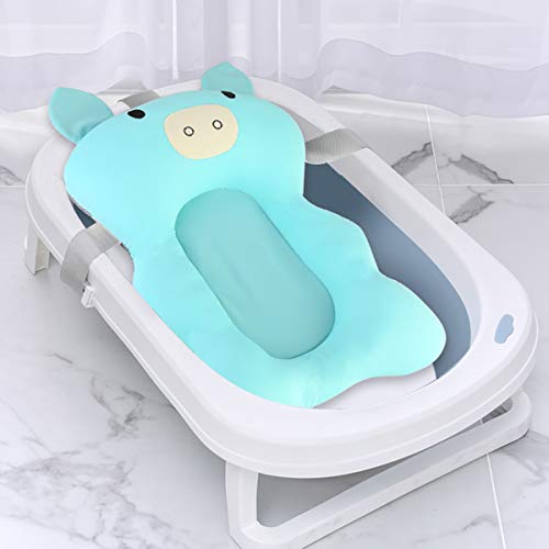 Ruiqas Cojín de Baño de Bebé Cojín de Baño de Bebé Asiento de Bañera de Bebé Almohadilla de Baño Antideslizante para Bebé 0-12M