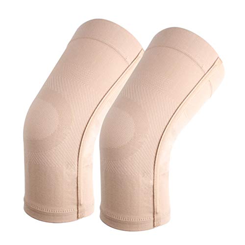 Ruiqas Rodilleras de Compresión Mangas Suaves Elásticas Y Transpirables Rodilleras para El Dolor de Rodilla 23-32Mmhg Rodilleras de Compresión para Hombres Mujeres Corriendo Desgarro de