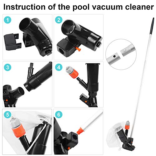 S-Union Aspiradora de Chorro de Piscina con sección de 5 Polos, portátil, para el hogar, Piscina, Estanque, Mini Jet, aspiradora, aspiradora, Tina de SPA