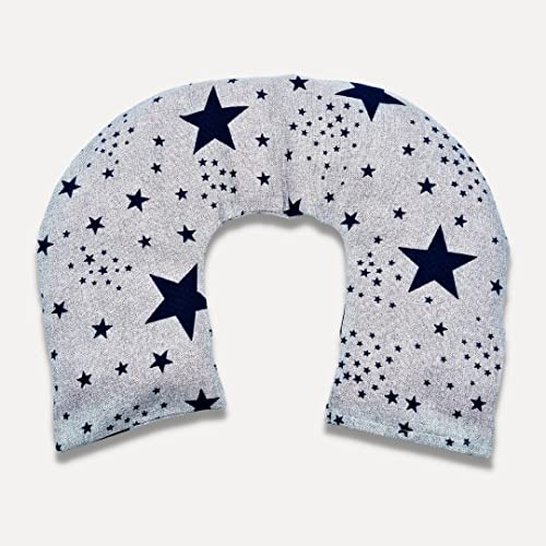 Saco Térmico Semillas - Saco Semillas Microondas Grande (80 x 15 cm) para Rodear Todo el Cuello y Calmar Eficazmente el Dolor Cervical - Calor Cervical con Olor a Lavanda y Romero (Thermikoa)
