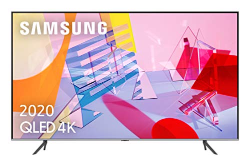 Samsung QLED 4K 2020 50Q64T - Smart TV de 50" con Resolución 4K UHD, con Alexa Integrada, Inteligencia Artificial 4K Wide Viewing Angle, Sonido Inteligente, Premium One Remote