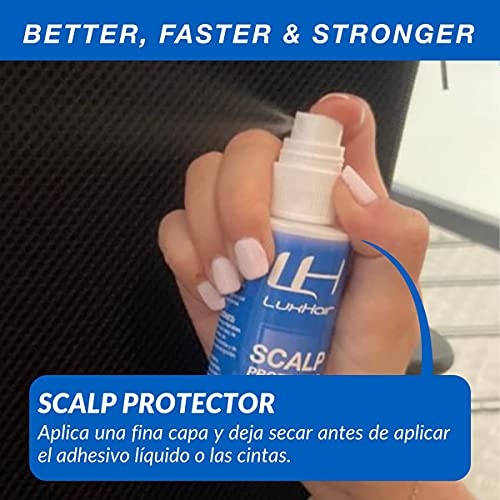 Scalp Protector LuxHair para proteger el cuero cabelludo durante la colocación de Prótesis Capilares Hombre y Mujer | Protege de irritaciones creando un film protector (50 ml)