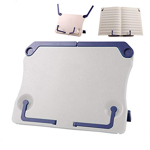Schneespitze Soporte de Musica Plegable,Sujetalibros Atril de Pie Bookholder Soporte para música,Soporte Plegable para libros Marco Portable Plegable Libro de Cocina Lectura Soporte