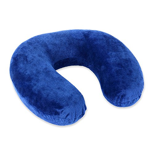 Schramm® Almohada para Cuello Almohada para Cuello 5 Colores seleccionables para Cuello Ortopédico para Cuello con Memoria Espuma para Cuello, Farbe:Blau