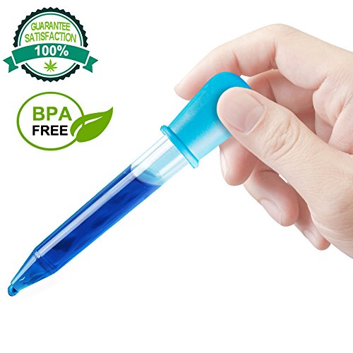 Senhai - Pipetas de silicona y plástico, 8 unidades, cuentagotas de transferencia, con punta de bombilla, para dulces, aceite, cocina, niños, en 7 colores