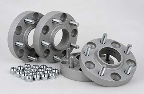 Separadores de ruedas de aluminio, 4 unidades (25/30 mm por disco, 50/60 mm por eje), incluye certificado TÜV