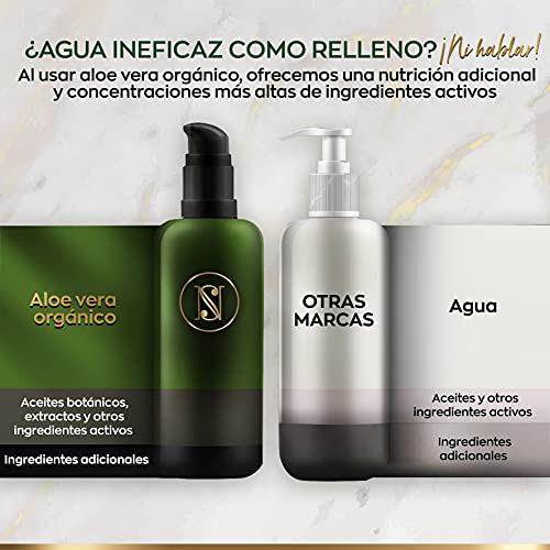 Serum de Vitamina C orgánico con Acido Hialuronico - 100ml - Doble Complejo 30% Vitamina C, E, Aloe Vera - Vegano de Alta Calidad - Serum Facial Hecho en Alemania - Satin Naturel