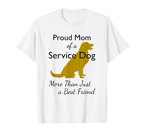 Servicio Perro Mamá Canino Ayudante Registrado Animal de Apoyo Camiseta