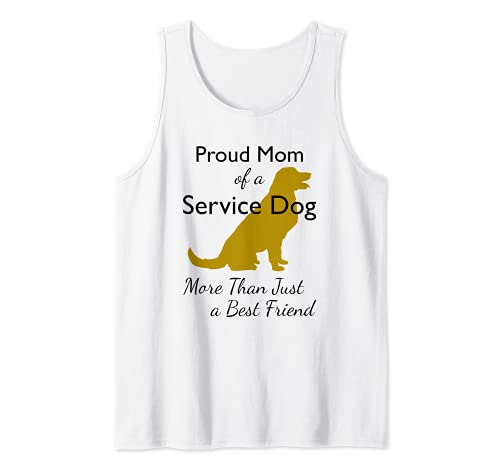 Servicio Perro Mamá Canino Ayudante Registrado Animal de Apoyo Camiseta sin Mangas