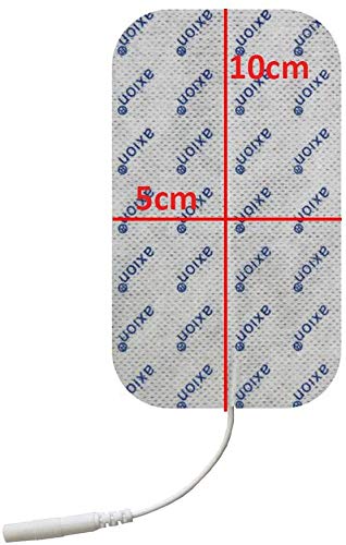 Set de 12 electrodos variados axion | electrodos TENS EMS para electroestimuladores con conexión clavija o banana de 2 mm | Parches adhesivos tens ems