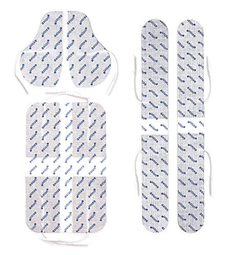 Set de electrodos para la espalda y cuello axion | Para su electroestimulador TENS y EMS | Para su tratamiento de electroestimulación contra dolores de espalda