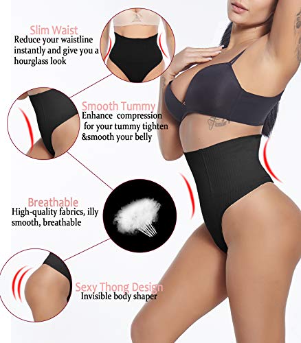 SEXYWG Fajas Tanga Braga Reductora para Mujer Entrenador de Cintura Vientre Plano Braguitas Moldeadora Adelgazante Abdomen Elástico Shaping Lenceria Shapewear Thong
