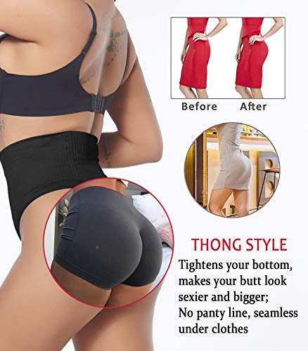 SEXYWG Fajas Tanga Braga Reductora para Mujer Entrenador de Cintura Vientre Plano Braguitas Moldeadora Adelgazante Abdomen Elástico Shaping Lenceria Shapewear Thong