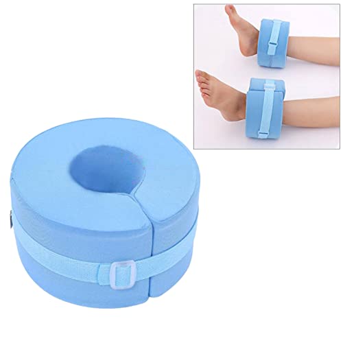 sharprepublic Cojín elevador de pies Anti-escaras Rodilla Tobillo Espuma de rosquilla Esponja liviana Talón Reposapiernas para recuperación posquirúrgica Cojín de - Blue