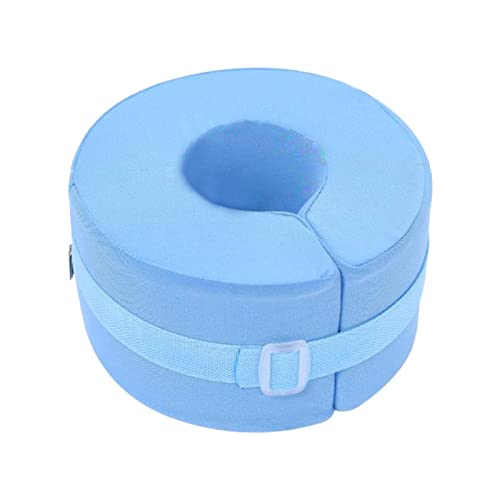 sharprepublic Cojín elevador de pies Anti-escaras Rodilla Tobillo Espuma de rosquilla Esponja liviana Talón Reposapiernas para recuperación posquirúrgica Cojín de - Blue