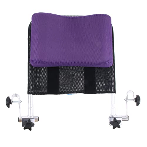 sharprepublic Soporte para Cuello Cojín Respaldo para Silla de Ruedas de Tela de Malla y Esponja Resistente y Ligera - Púrpura
