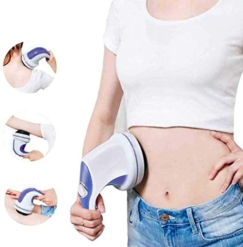SHKUU Masajeador Cuello y Espalda masajeadores Mano eléctricos 5 en 1 masajeador Cuerpo Giratorio Relajante Tono Giro Adelgazamiento Perder Peso Quemar Grasa Dispositivo Masaje Cuerpo Completo