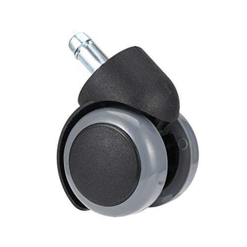 SHOP YJX 1 PC De Goma Durable 360 ​​Grados Que Giran La Rueda Giratoria del Balanceo Oficina Ruedas Ordenador Silla Ruedas Roscada del Vástago