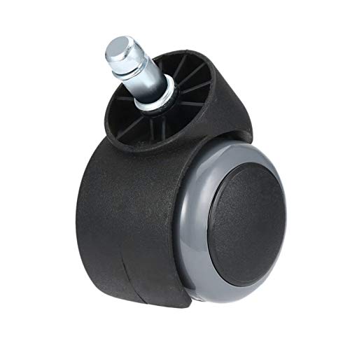 SHOP YJX 1 PC De Goma Durable 360 ​​Grados Que Giran La Rueda Giratoria del Balanceo Oficina Ruedas Ordenador Silla Ruedas Roscada del Vástago