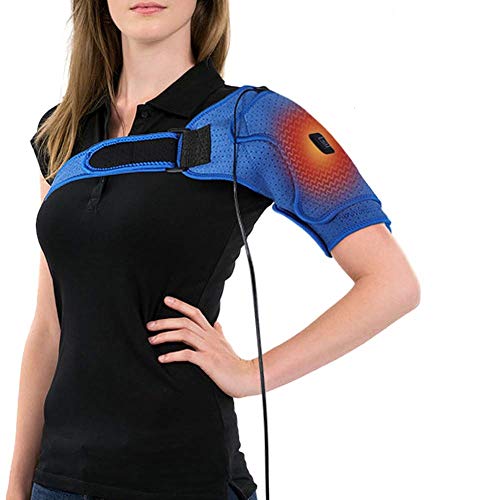 Shoulder Brace apoyo calor Protective Gear con correa ajustable de neopreno Wrap cinturón banda para Rotator puños, ca conjunto trastornado Prevención y pantalla, para hombro izquierdo
