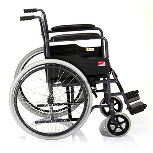Silla de ruedas Aluminio, Plegables Ligeras con Una Batea De Cama, Autopropulsada