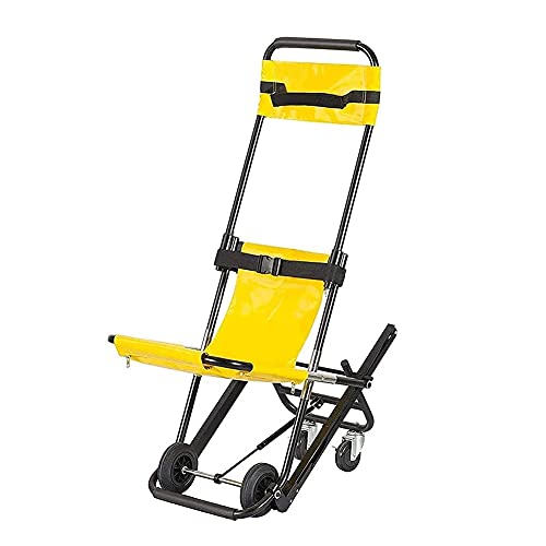 Silla de ruedas Silla elevadora de rescate de emergencia Silla de escalera plegable Camilla para subir escaleras Silla de escalera elevadora de evacuación de bombero Operación para una sola persona
