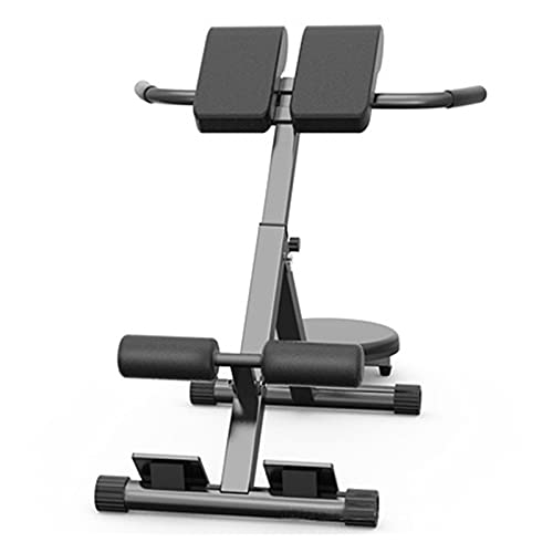 Silla Romana Hiperextensión Ajustable Ejercicio Hiper Banco Fuerza de Entrenamiento Atrás Máquinas Roman Silla High-Hiperextension (Color : Black, Size : One Size)