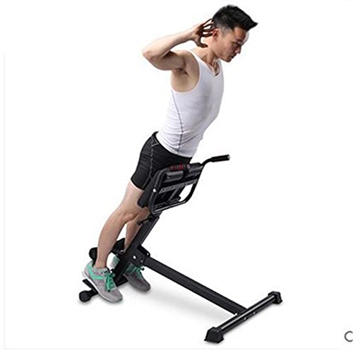 Silla Romana Silla Romana Ajustable Extensión de Espalda para el hogar Gimnasio Ejercicio Abdominal Ejercicio Silla Romana hiperextension Bench (Color : Black, Size : 96-128x107x50.5cm)