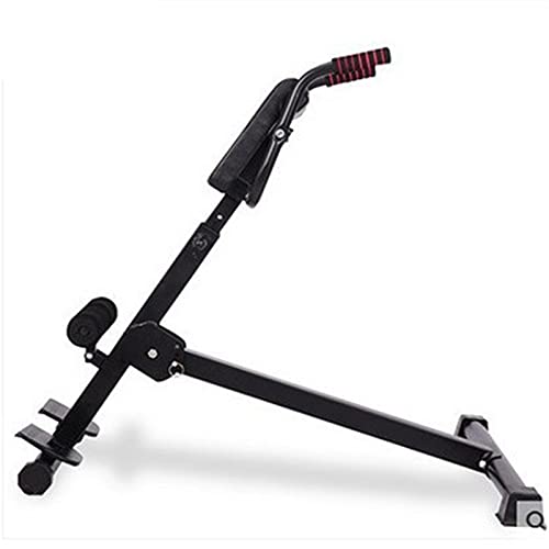 Silla Romana Silla Romana Ajustable Extensión de Espalda para el hogar Gimnasio Ejercicio Abdominal Ejercicio Silla Romana hiperextension Bench (Color : Black, Size : 96-128x107x50.5cm)