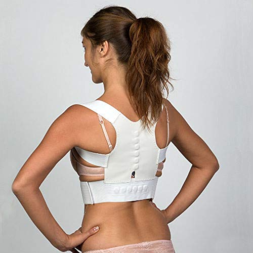SJHQ Faja Espalda Soporte Parte Posterior del corsé corrección magnética Corrector de la Postura Recta Hombro Brace Soporte Lumbar for el Alivio del Dolor del niño Unisex Adulta Corrector de Postura