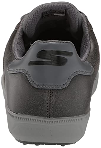 Skechers Men's Drive 4 LX Plus Relaxed Fit Waterproof Golf Shoe, Charcoal, 12