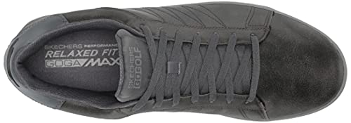 Skechers Men's Drive 4 LX Plus Relaxed Fit Waterproof Golf Shoe, Charcoal, 12