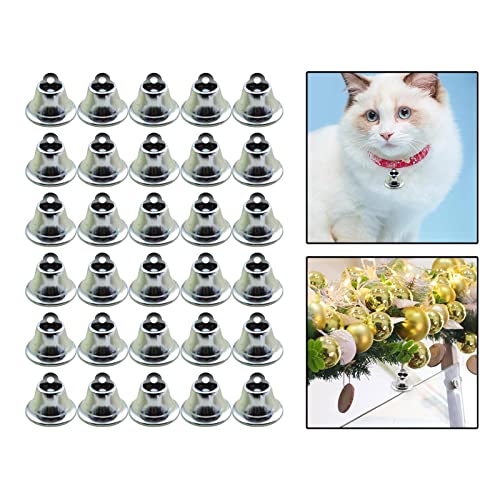 SM SunniMix 30 Unids Jingle Bells Pulsera Electrochapada Anti Óxido Brillante Joyería Pequeña Colgantes Retro Tobillera Colgante Kit de Carillón de Viento para