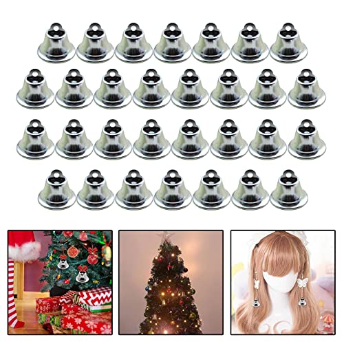 SM SunniMix 30 Unids Jingle Bells Pulsera Electrochapada Anti Óxido Brillante Joyería Pequeña Colgantes Retro Tobillera Colgante Kit de Carillón de Viento para