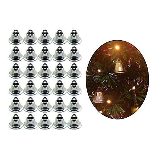 SM SunniMix 30 Unids Jingle Bells Pulsera Electrochapada Anti Óxido Brillante Joyería Pequeña Colgantes Retro Tobillera Colgante Kit de Carillón de Viento para