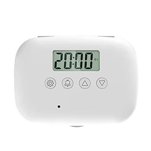 SM SunniMix Temporizador electrónico de recordatorio de píldoras para el hogar con alarmas Pantalla de temperaturas para niños y Ancianos Dispensador de vitaminas