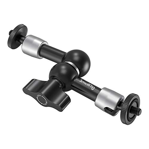 SMALLRIG 5 Pulgada Brazo Magico, Magic Arm Articulado con 1/4 Tornillo para Monitor Externo y Lámpara LED - 2065