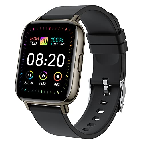 Smartwatch, 1.69" Reloj Inteligente Hombre Mujer 24 Modos Deportivo Reloj Pulsera Actividad Inteligente con Pulsómetro Monitor de Sueño Monitores Calorías Podómetro Impermeable IP67 para Android e iOS