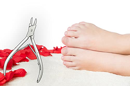 SMI - 13 cm Alicates cortaúñas para uñas encarnadas, precisión Alicates para uñas, instrumentos de podología, acero inoxidable