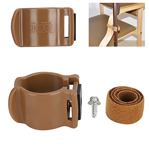 Soapow Soporte multifunción para bastón de senderismo con clip para bastón y muleta para hebilla, soporte para paraguas, accesorio de fijación