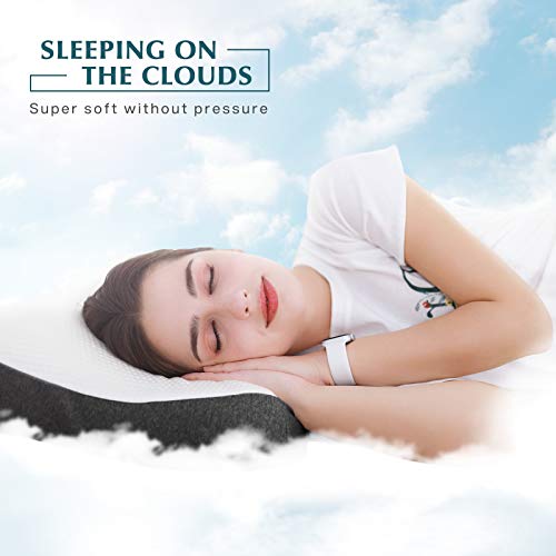 SOLEDI Almohada Cervical con Memoria Almohada Viscoelastica Extraíble Antialérgica y Transpirable Dormir Almohada de Diseño Ergonómico