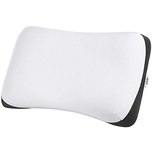 SOLEDI Almohada Cervical con Memoria Almohada Viscoelastica Extraíble Antialérgica y Transpirable Dormir Almohada de Diseño Ergonómico