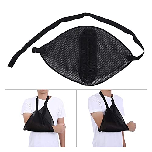Soporte de Brazo Cinturón de Hombro Soporte de Cabestrillo Transpirable Codo Brace Muñequera Protector de Fractura de Codo Dislocación Cabestrillo de Brazo Roto (Color: Blanco) Happy Life